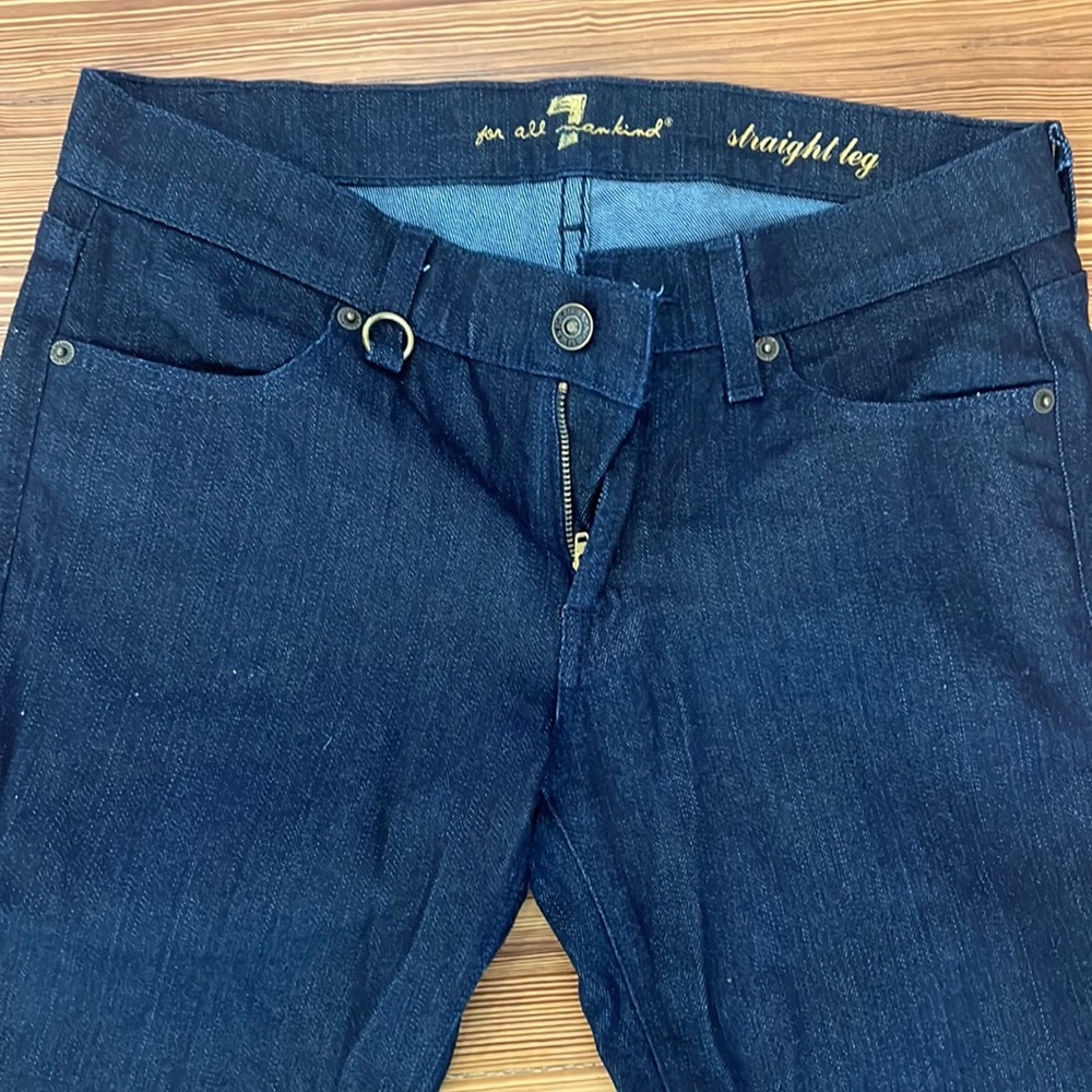 Vintage Seven for All Mankind straight leg dark wash jeans